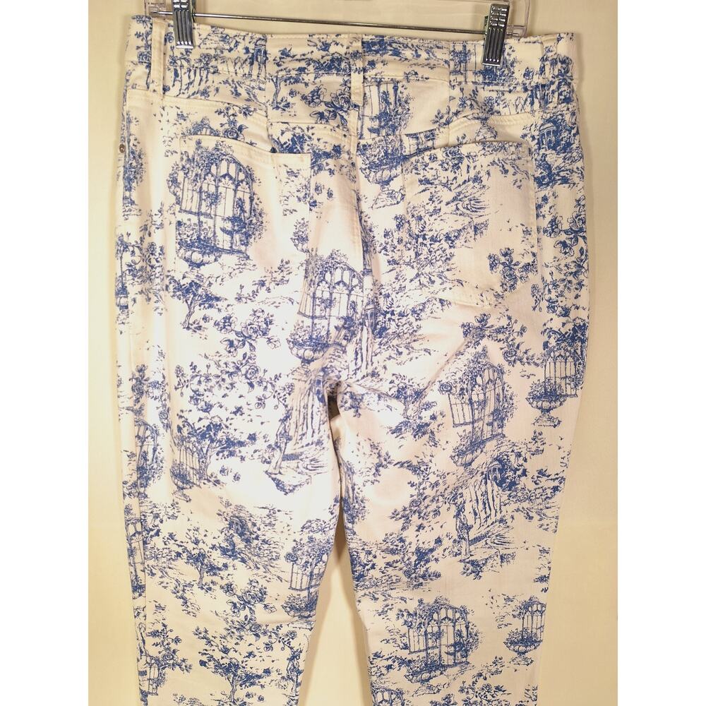 Chico's Women's Floral So Slimming Girlfriend Slim Leg Ankle Pant Size 14R - Picture 6 of 7